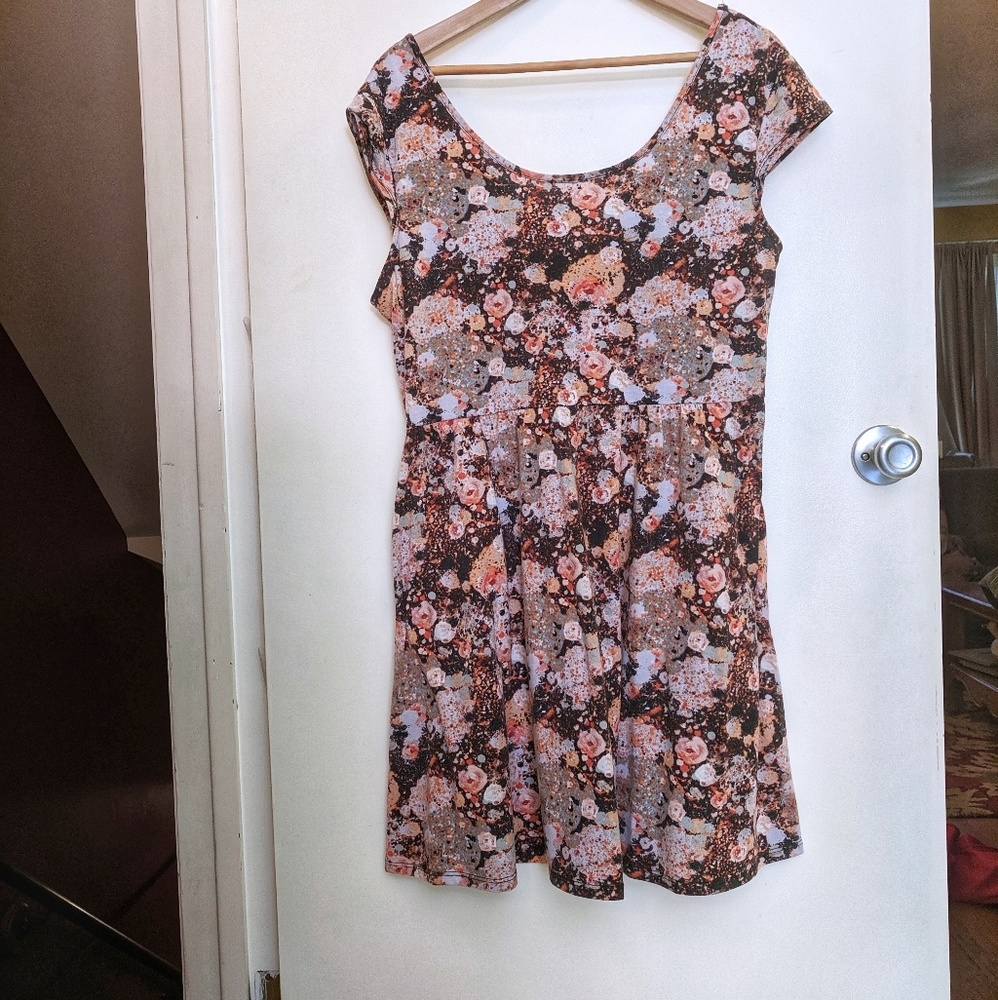 Galaxy Print Skater Dress